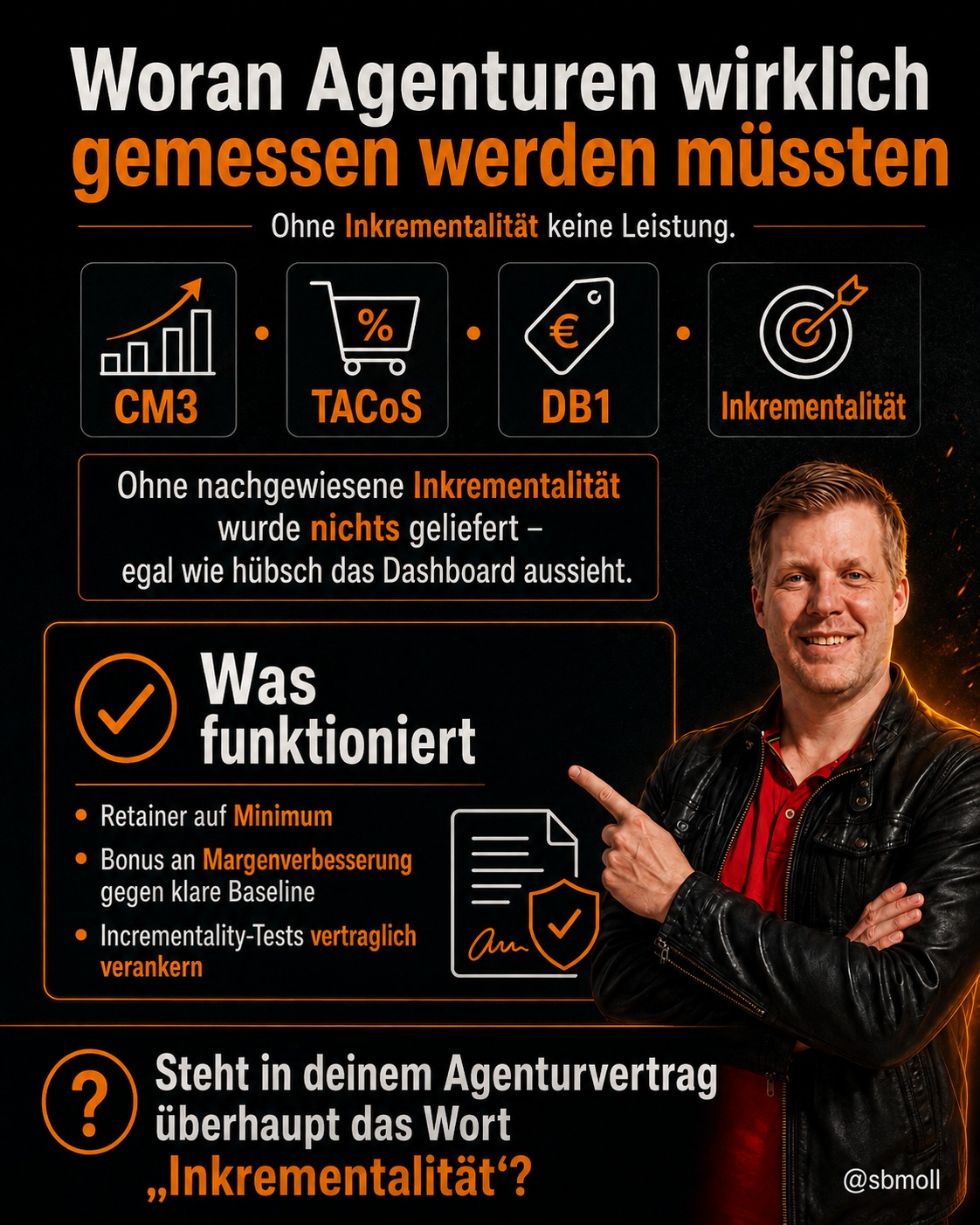 Woran Agenturen wirklich gemessen werden müssten: CM3, TACoS, DB1, Inkrementalität. Ohne nachgewiesene Inkrementalität wurde nichts geliefert.